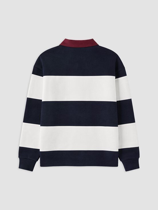 Sweatshirt LACİVERT ÇİZGİLİ