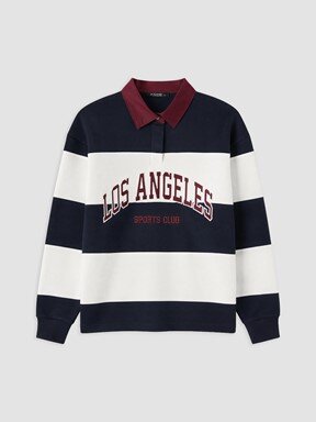 Sweatshirt LACİVERT ÇİZGİLİ
