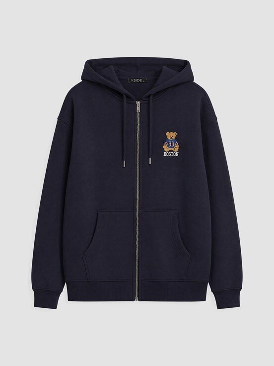 Fermuarlı Sweatshirt LACİVERT
