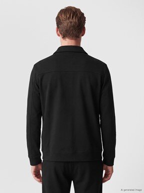 Fermuarlı Sweatshirt YENİ SİYAH
