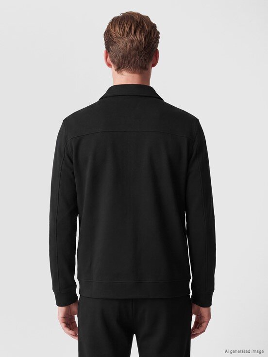 Fermuarlı Sweatshirt YENİ SİYAH
