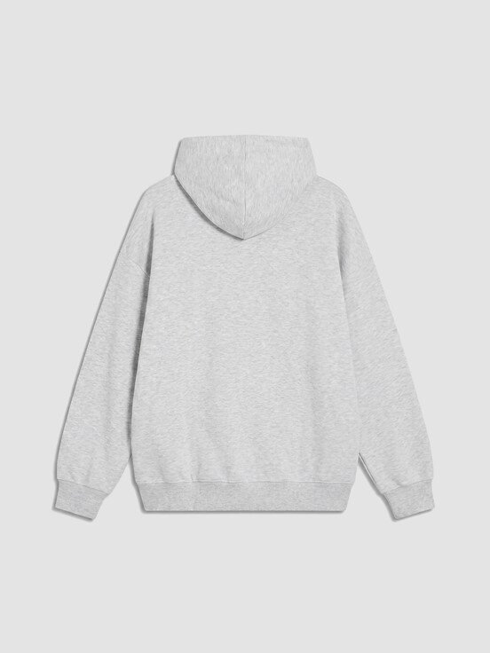 Fermuarlı Sweatshirt AÇIK GRİ MELANJ