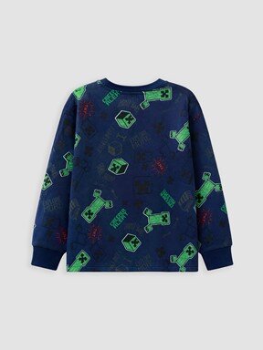 Pijama Takım LACİVERT BASKILI