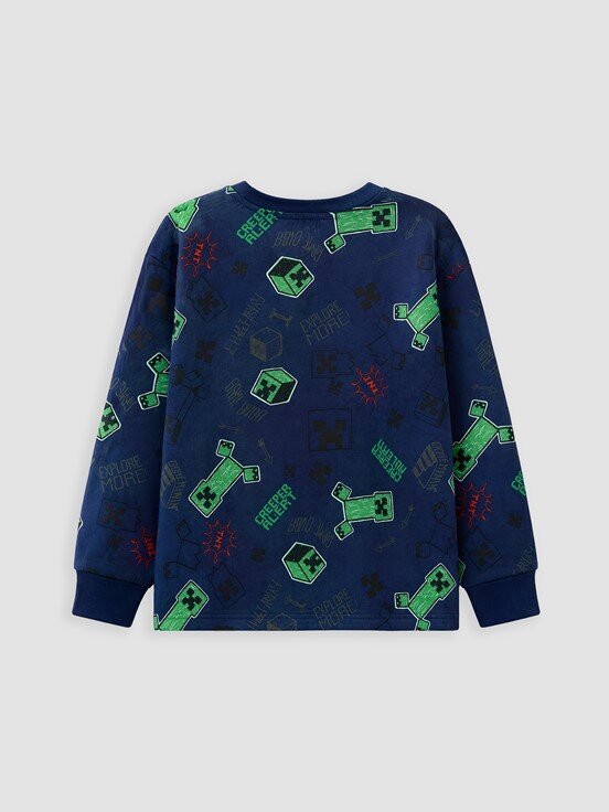 Pijama Takım LACİVERT BASKILI