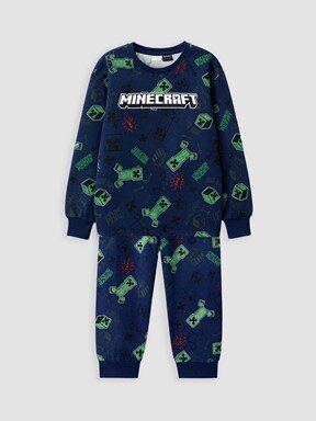 Pijama Takım LACİVERT BASKILI