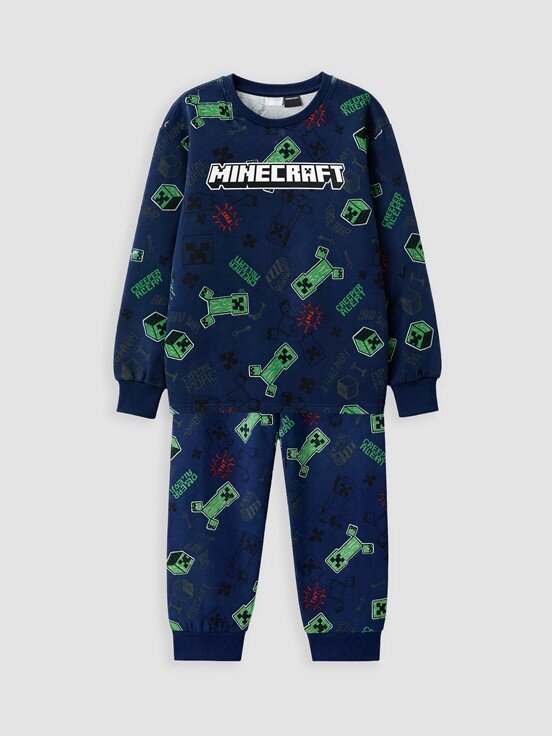 Pijama Takım LACİVERT BASKILI