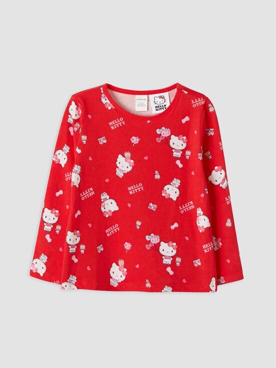 Pijama Takım KIRMIZI BASKILI