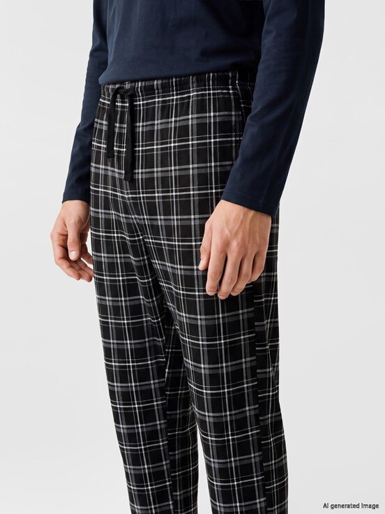 Pijama Alt SİYAH BASKILI