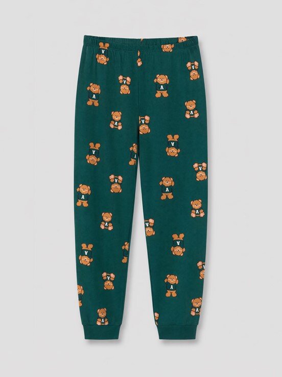 Pijama Takım YEŞİL BASKILI