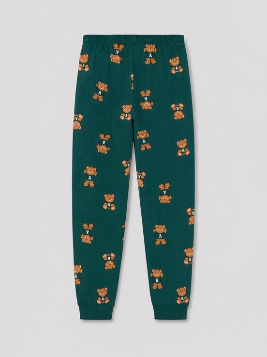 Pijama Takım YEŞİL BASKILI
