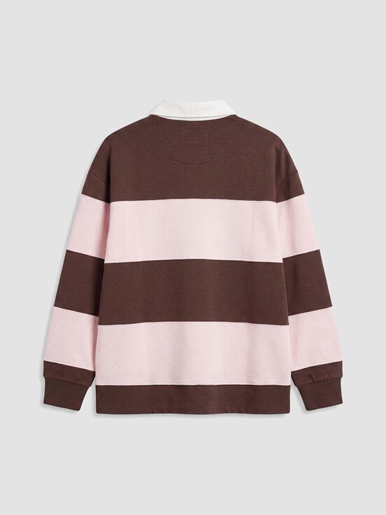 Sweatshirt KAHVERENGİ ÇİZGİLİ