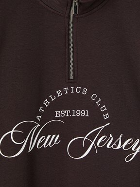 Sweatshirt KAHVERENGİ