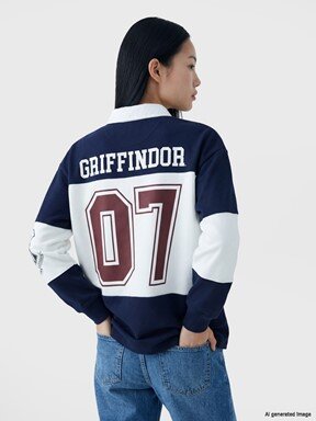 Sweatshirt LACİVERT ÇİZGİLİ