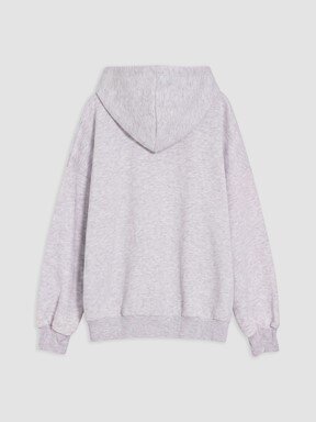 Fermuarlı Sweatshirt GRİ MELANJ
