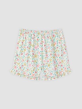 Şortlu Pijama Takımı EKRU BASKILI