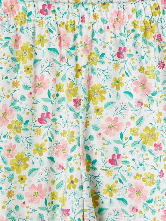 Şortlu Pijama Takımı EKRU BASKILI