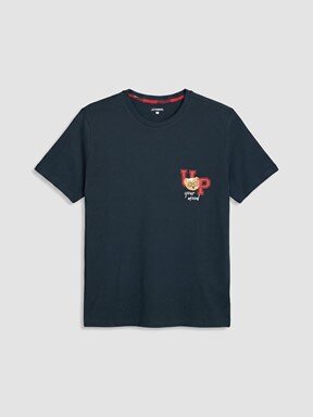 Pijama Takım LACİVERT BASKILI