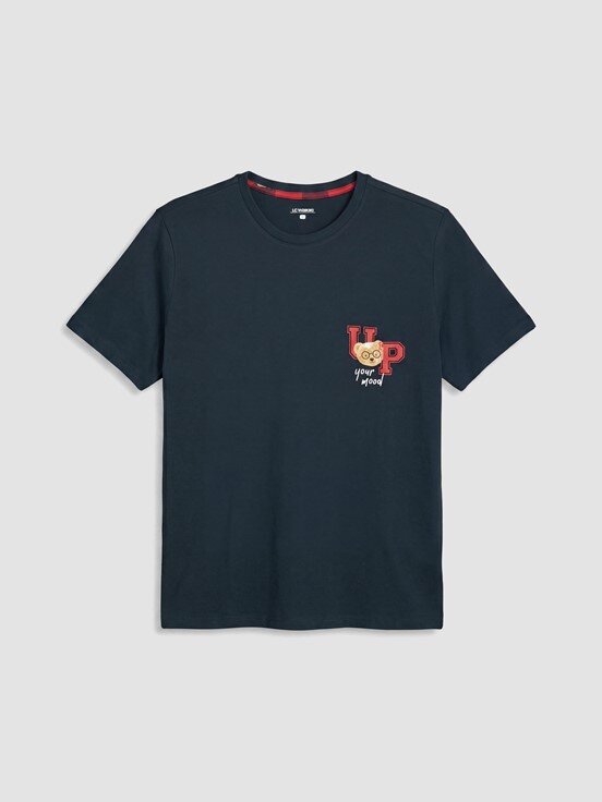 Pijama Takım LACİVERT BASKILI