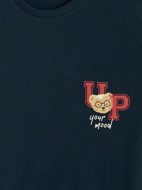 Pijama Takım LACİVERT BASKILI