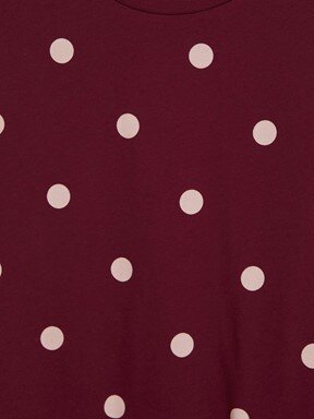 Kaprili Pijama Takımı BORDO BASKILI