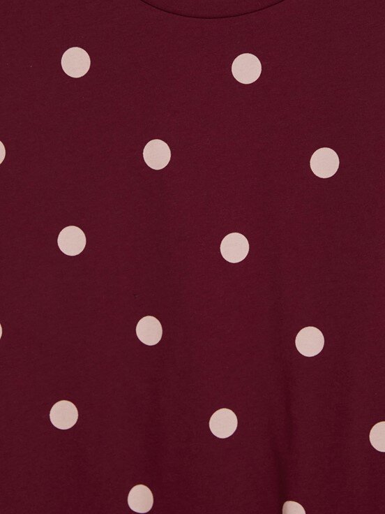 Kaprili Pijama Takımı BORDO BASKILI