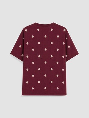 Kaprili Pijama Takımı BORDO BASKILI