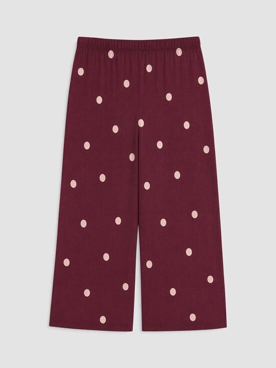 Kaprili Pijama Takımı BORDO BASKILI