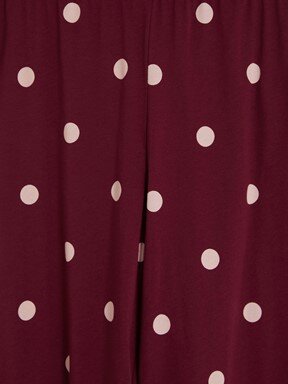 Kaprili Pijama Takımı BORDO BASKILI
