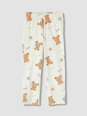 Pijama Takım AÇIK BEJ BASKILI
