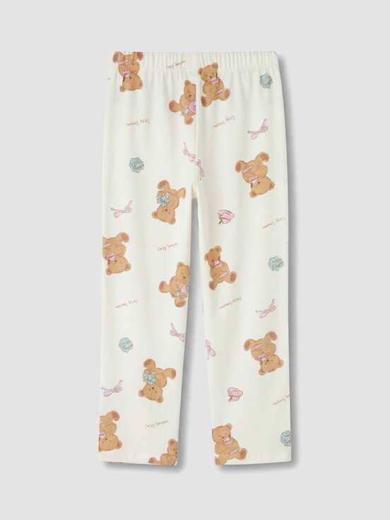 Pijama Takım AÇIK BEJ BASKILI