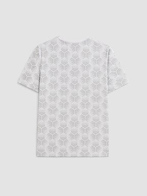 Şortlu Pijama Takımı BEYAZ BASKILI