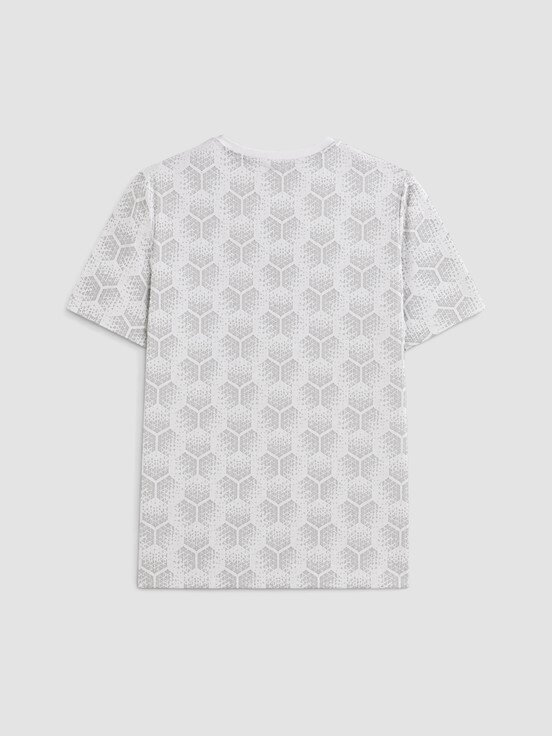 Şortlu Pijama Takımı BEYAZ BASKILI
