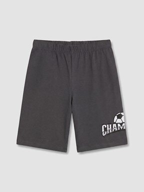 Şortlu Pijama Takımı BEYAZ BASKILI