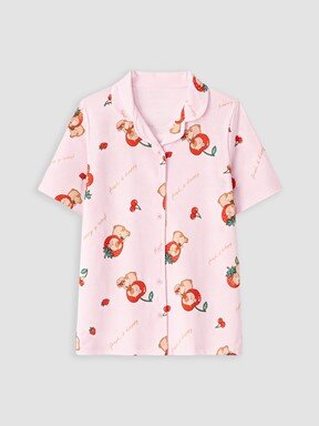 Pijama Takım PEMBE BASKILI