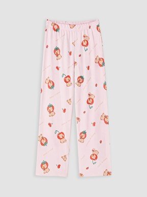 Pijama Takım PEMBE BASKILI