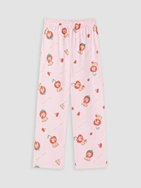 Pijama Takım PEMBE BASKILI