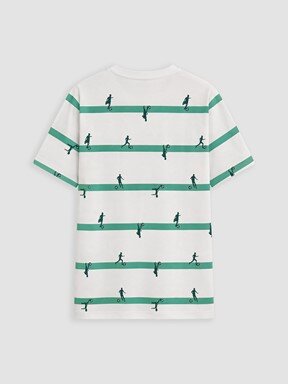 Şortlu Pijama Takımı BEYAZ BASKILI