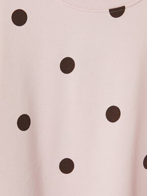 Sweatshirt AÇIK PEMBE BASKILI