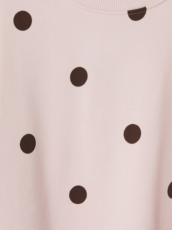 Sweatshirt AÇIK PEMBE BASKILI