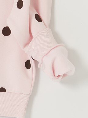 Sweatshirt AÇIK PEMBE BASKILI