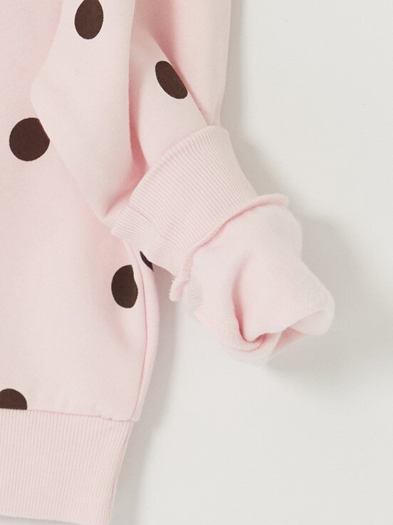 Sweatshirt AÇIK PEMBE BASKILI