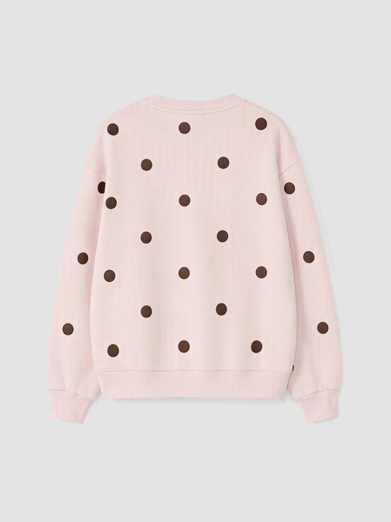 Sweatshirt AÇIK PEMBE BASKILI