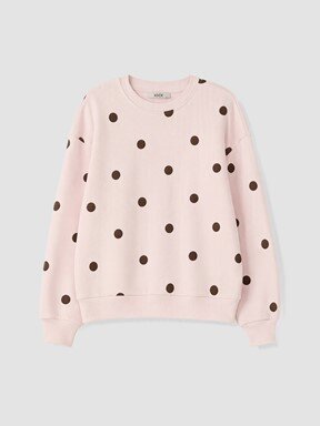 Sweatshirt AÇIK PEMBE BASKILI