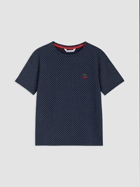 Pijama Takım LACİVERT BASKILI