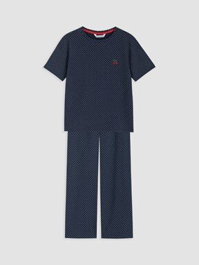Pijama Takım LACİVERT BASKILI