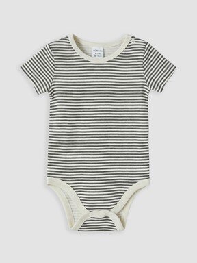 Çıtçıtlı Body KOYU KREM BASKILI