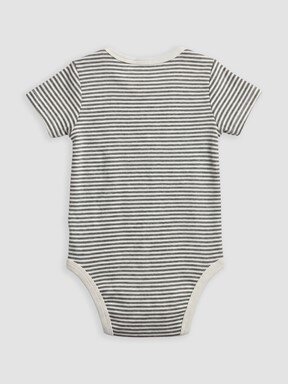 Çıtçıtlı Body KOYU KREM BASKILI