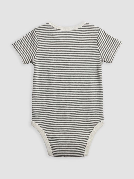 Çıtçıtlı Body KOYU KREM BASKILI