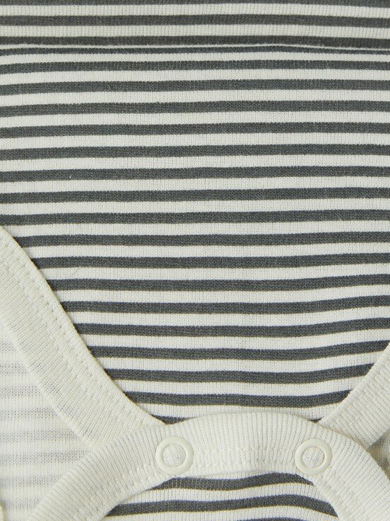 Çıtçıtlı Body KOYU KREM BASKILI