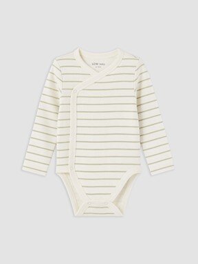 Çıtçıtlı Body KREM BASKILI